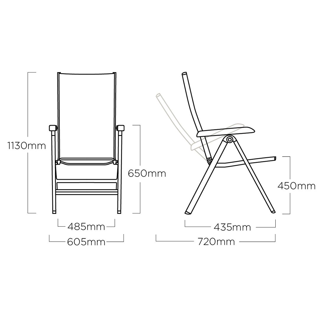 Kettler Basic+ Premium Gartenmöbel-Set 5-tlg. Tisch 160x95cm