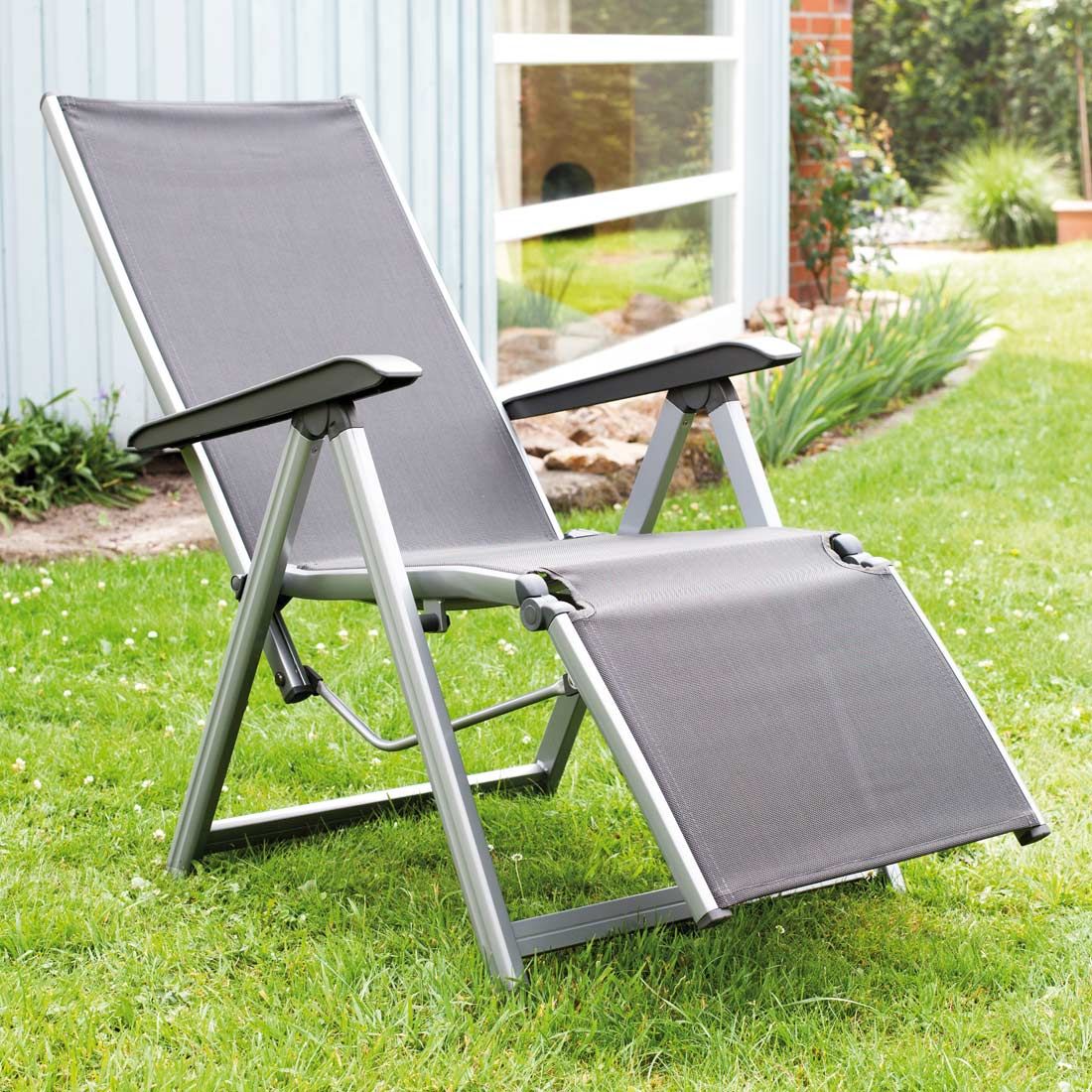 Kettler Basic Plus Relaxsessel Aluminium/Textilene