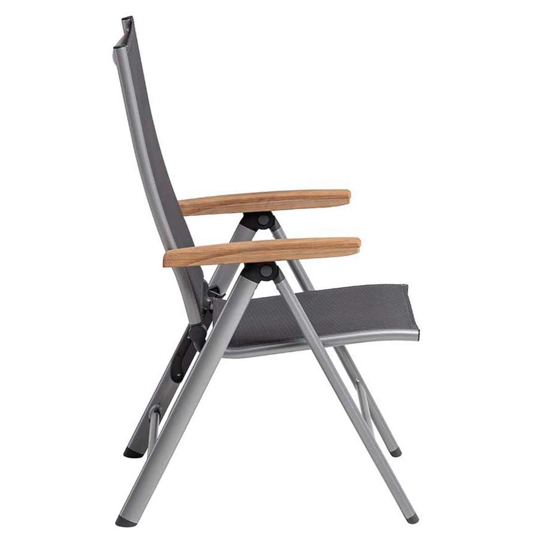 Kettler Cirrus Klappsessel Aluminium/Teak-Armlehne
