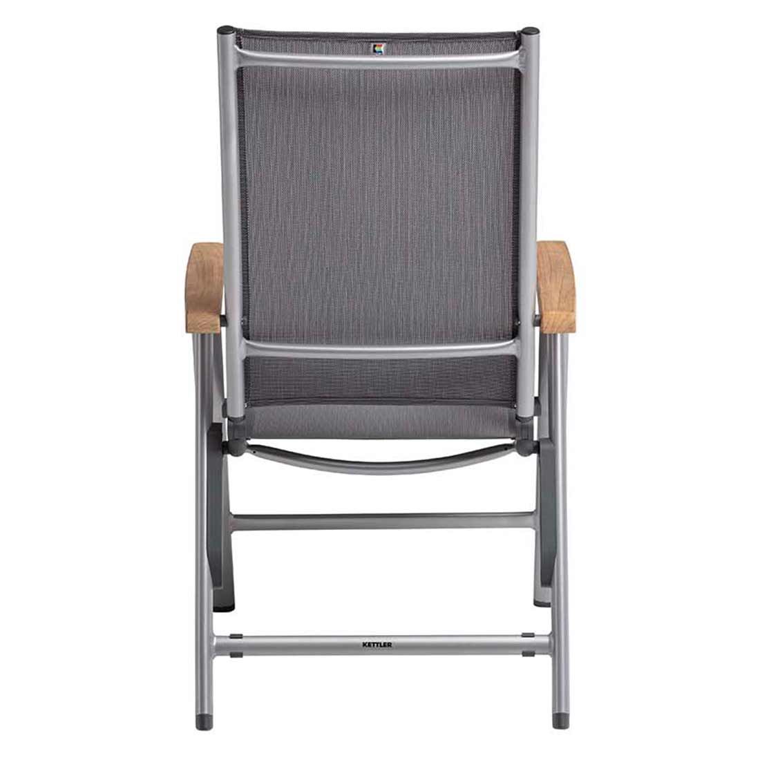 Kettler Cirrus Klappsessel Aluminium/Teak-Armlehne