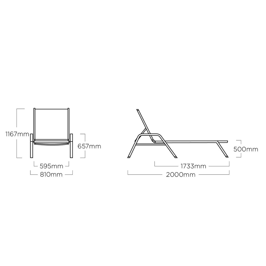 Kettler Cirrus Silver-Line Gartenliege Aluminium/Outdoorgewebe
