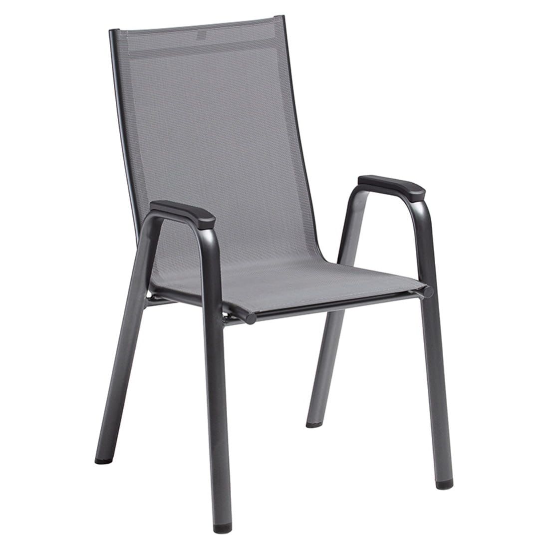 Kettler Cirrus Silver Line Stapelsessel Aluminium/Outdoorgewebe