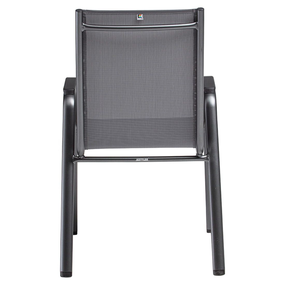 Kettler Cirrus Silver Line Stapelsessel Aluminium/Outdoorgewebe