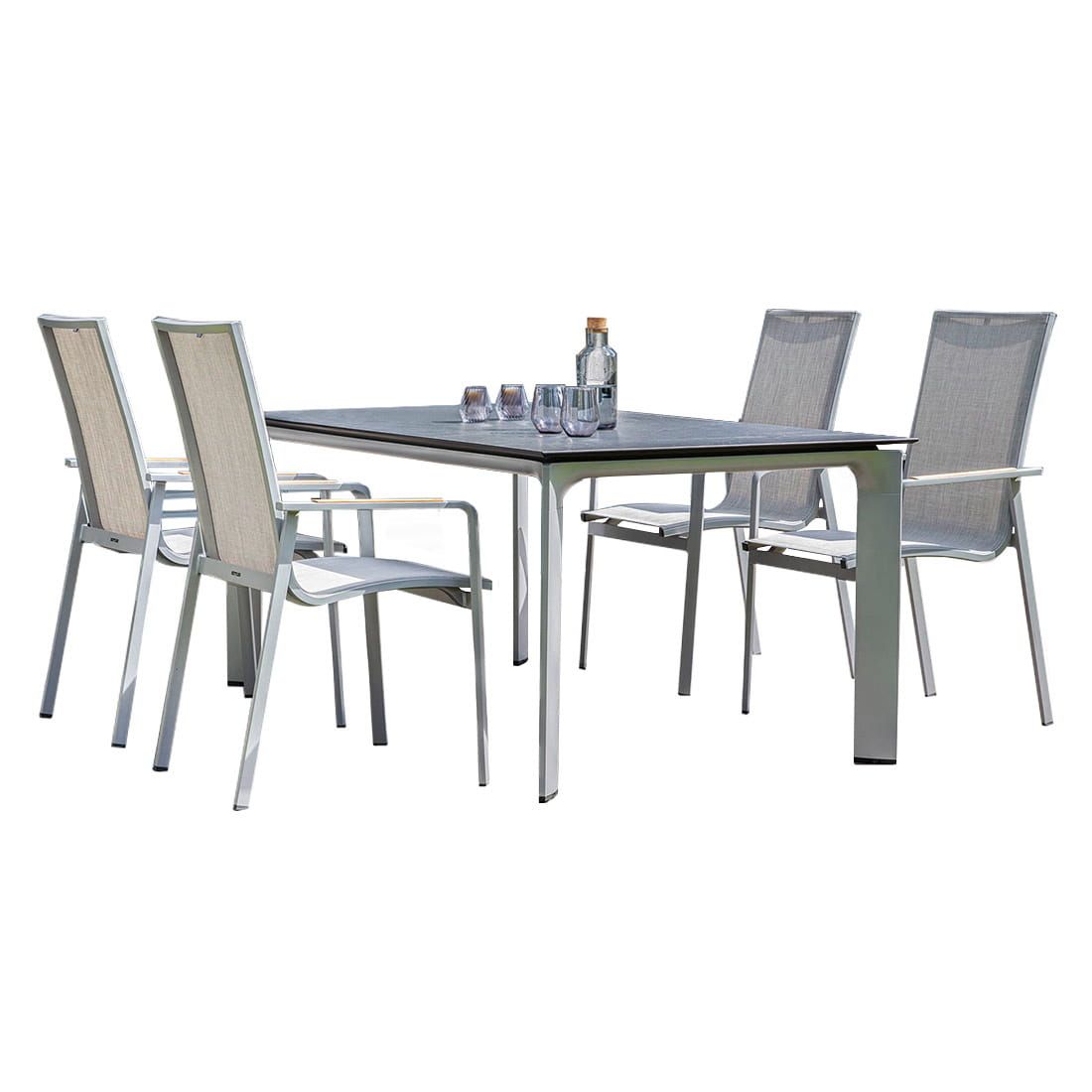 Kettler Diamond Gartenmöbelset 5-tlg. mit Tisch 180x95cm