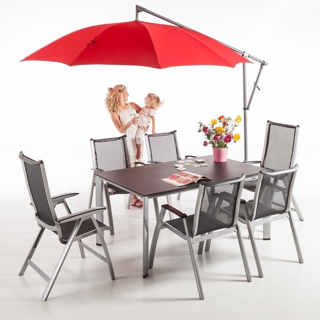 Kettler Edge Gartentisch 160x95cm Aluminium/HPL