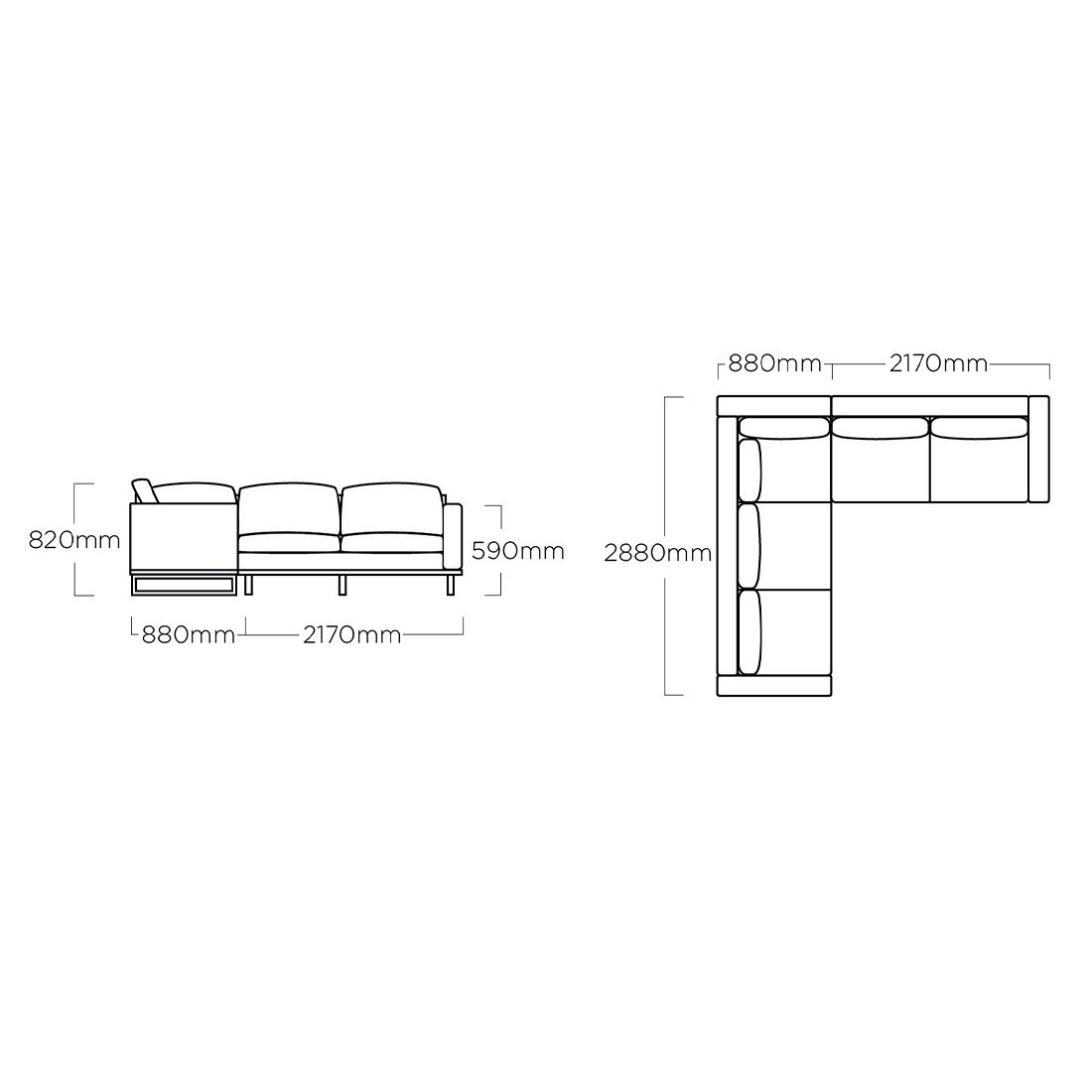 Kettler Ego Ecklounge  Aluminium/Sunbrella