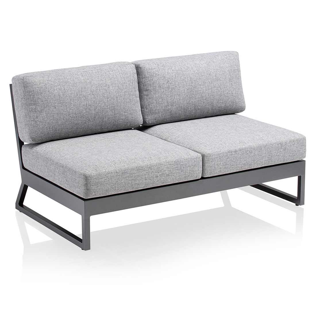 Kettler Ocean Skid Platform Gartensofa mit Loungetisch Alu/Olefin