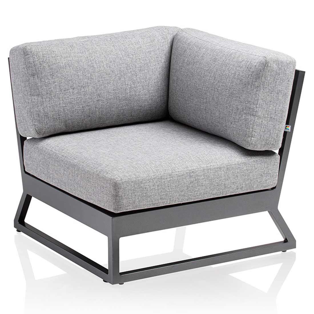 Kettler Ocean Skid Platform Gartensofa mit Loungetisch Alu/Olefin