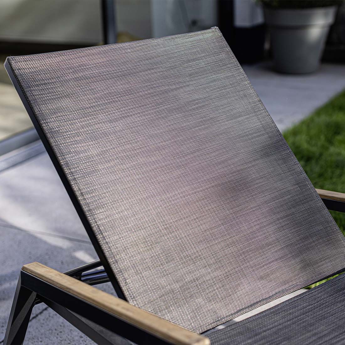 Kettler Ocean Skid Gartenliege Aluminium/Outdoorgewebe