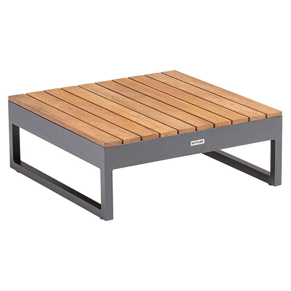 Kettler Ocean Skid Platform Ecklounge 7-tlg. mit Loungetisch 70x70cm Alu/Olefin