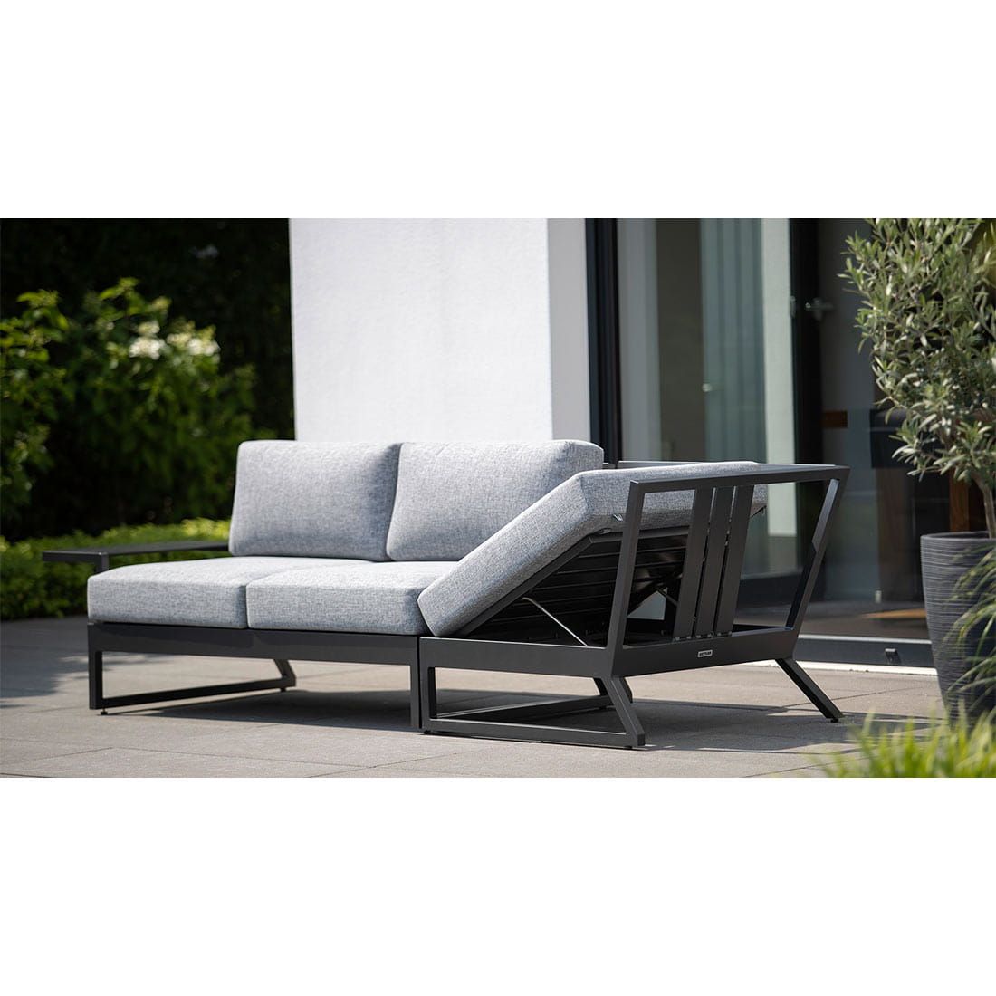 Kettler Ocean Skid Platform Ecklounge 8-tlg. Alu/Olefin