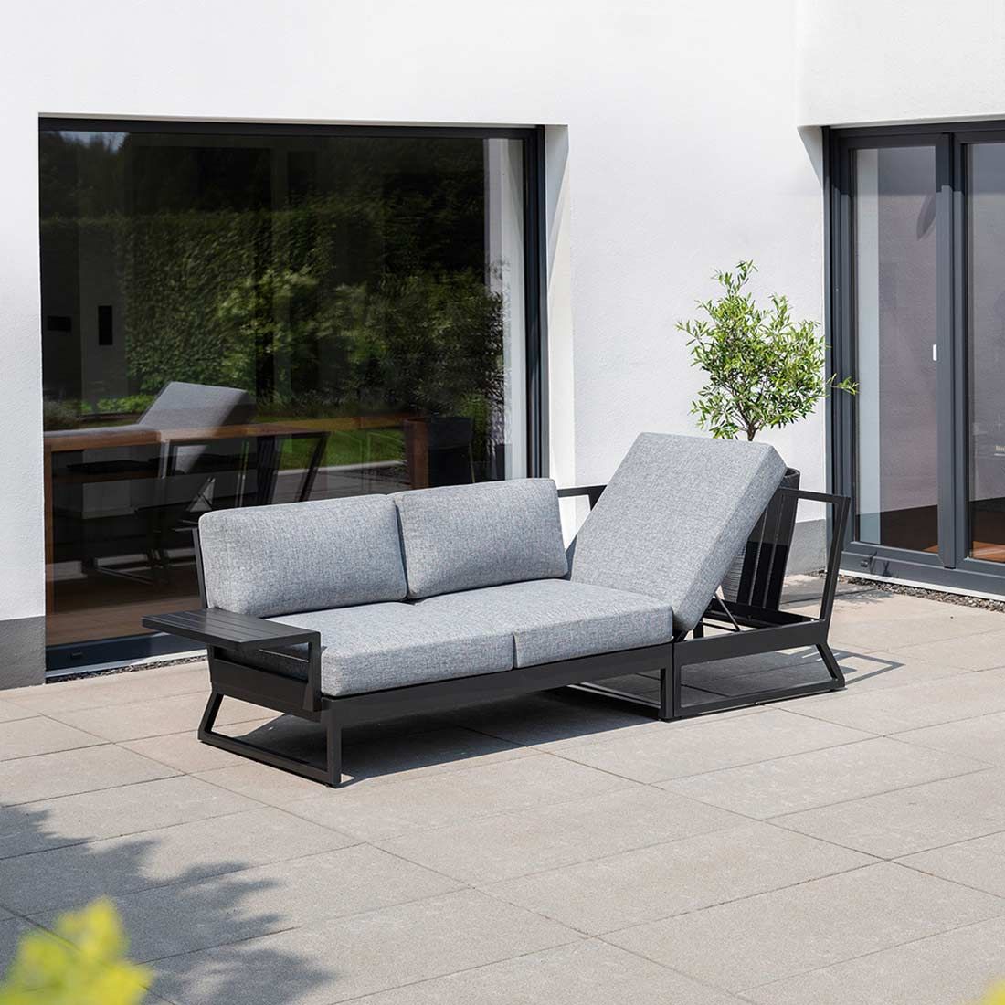 Kettler Ocean Skid Platform Ecklounge 8-tlg. Alu/Olefin