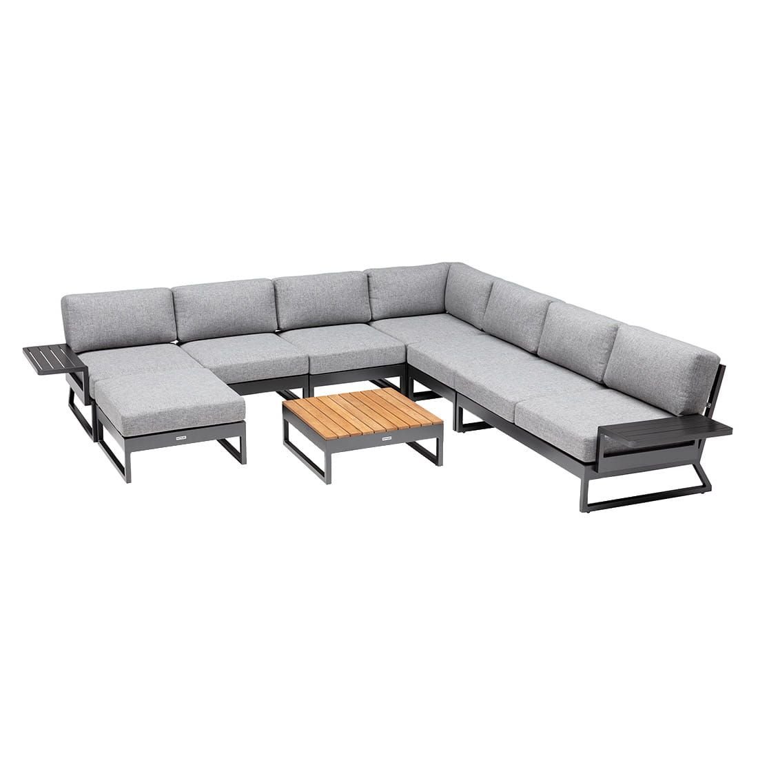 Kettler Ocean Skid Platform Ecklounge 9-tlg. Aluminium/Olefin