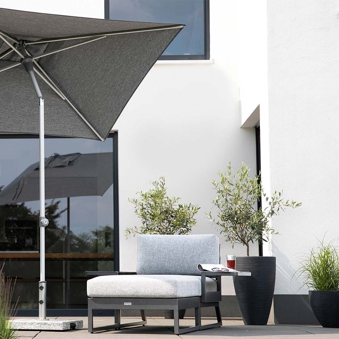 Kettler Ocean Skid Platform Ablagetisch 61x27x24cm Aluminium