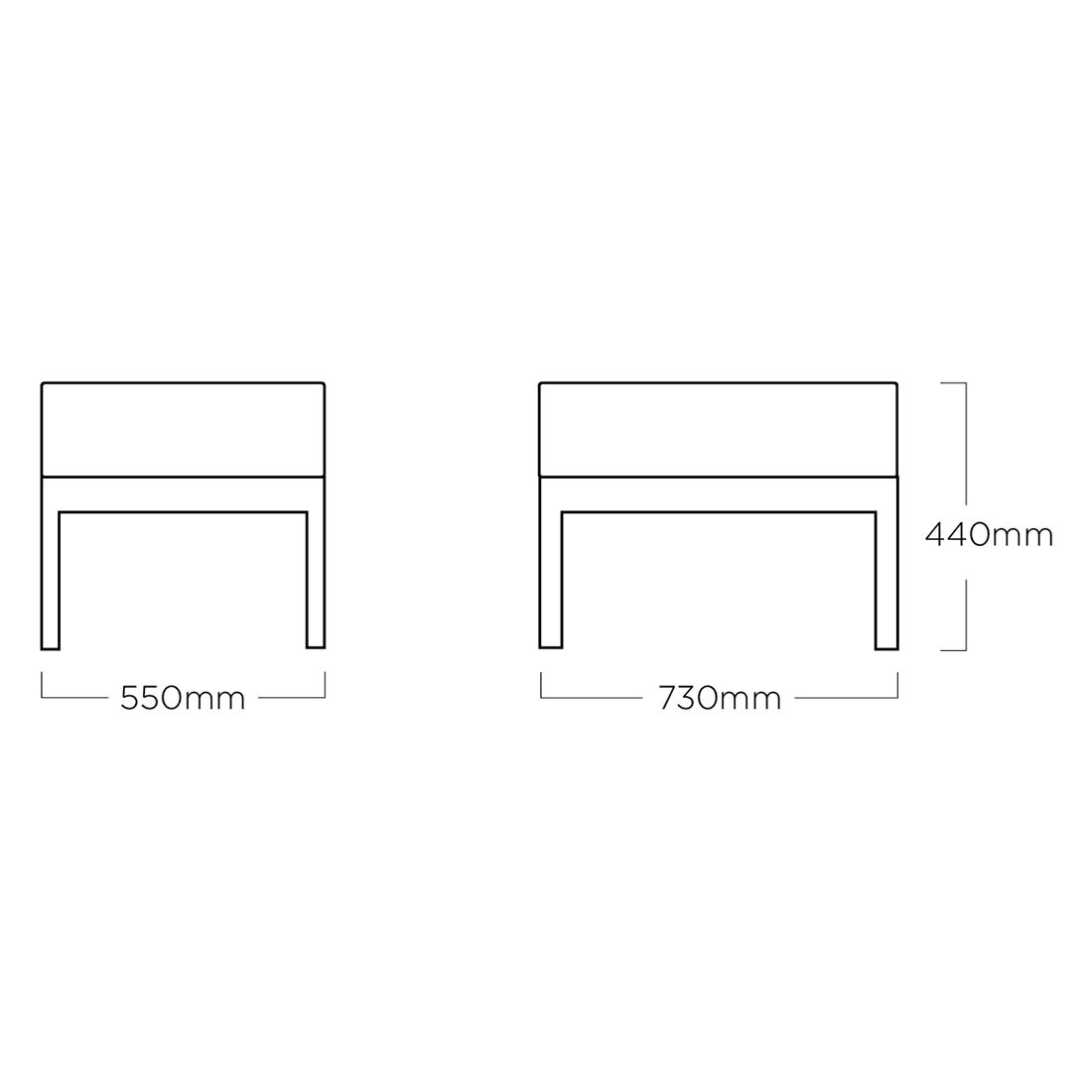 Kettler Pure Dining City Line Hocker