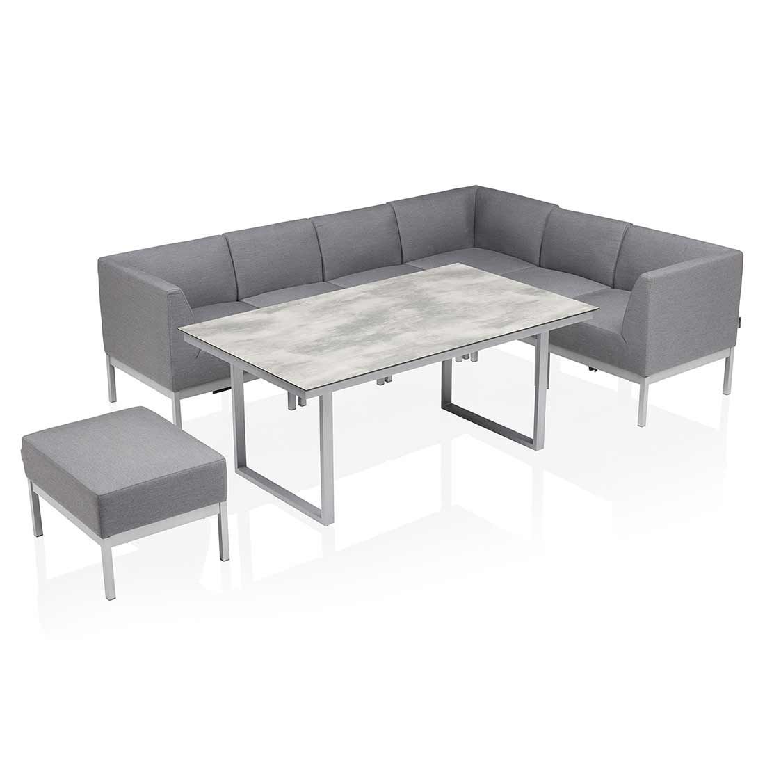 Kettler Pure Dininglounge 8-tlg. mit Tisch 160x95cm