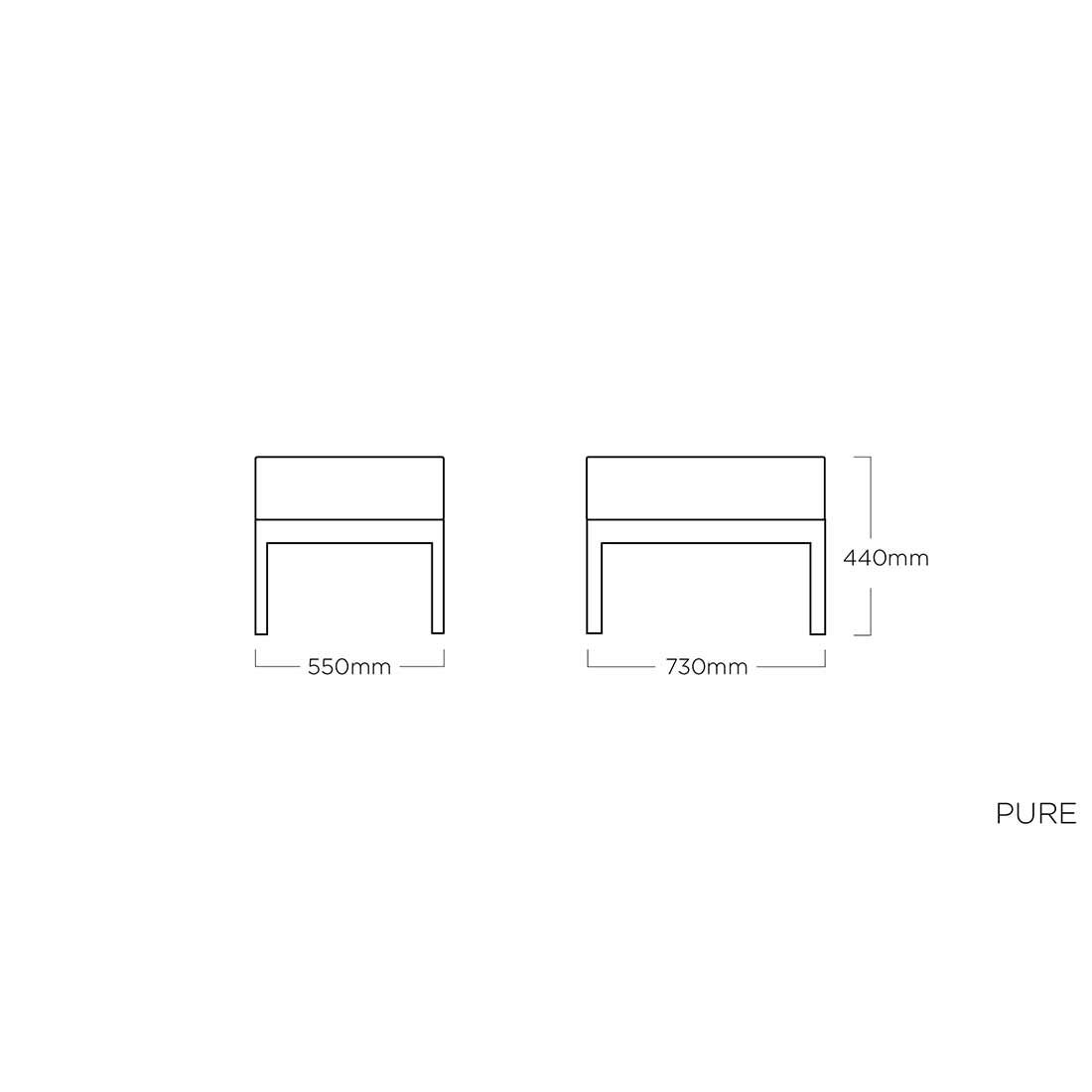 Kettler Pure Dininglounge 8-tlg. mit Tisch 160x95cm