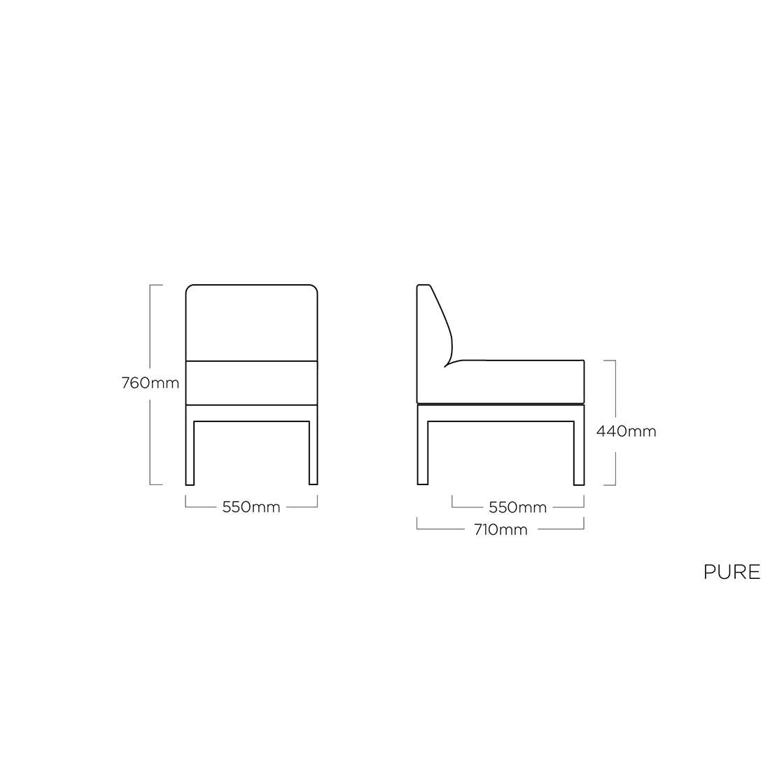 Kettler Pure Ecklounge 5-tlg. Sunbrella