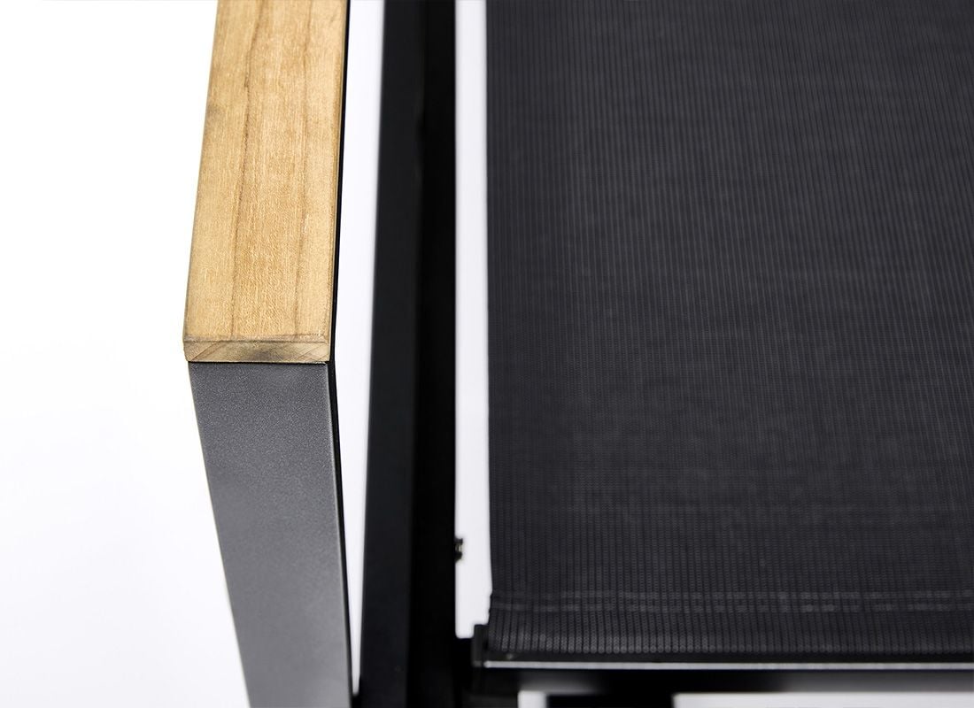 Kettler Rasmus Modular Armlehne links Aluminium/Teak