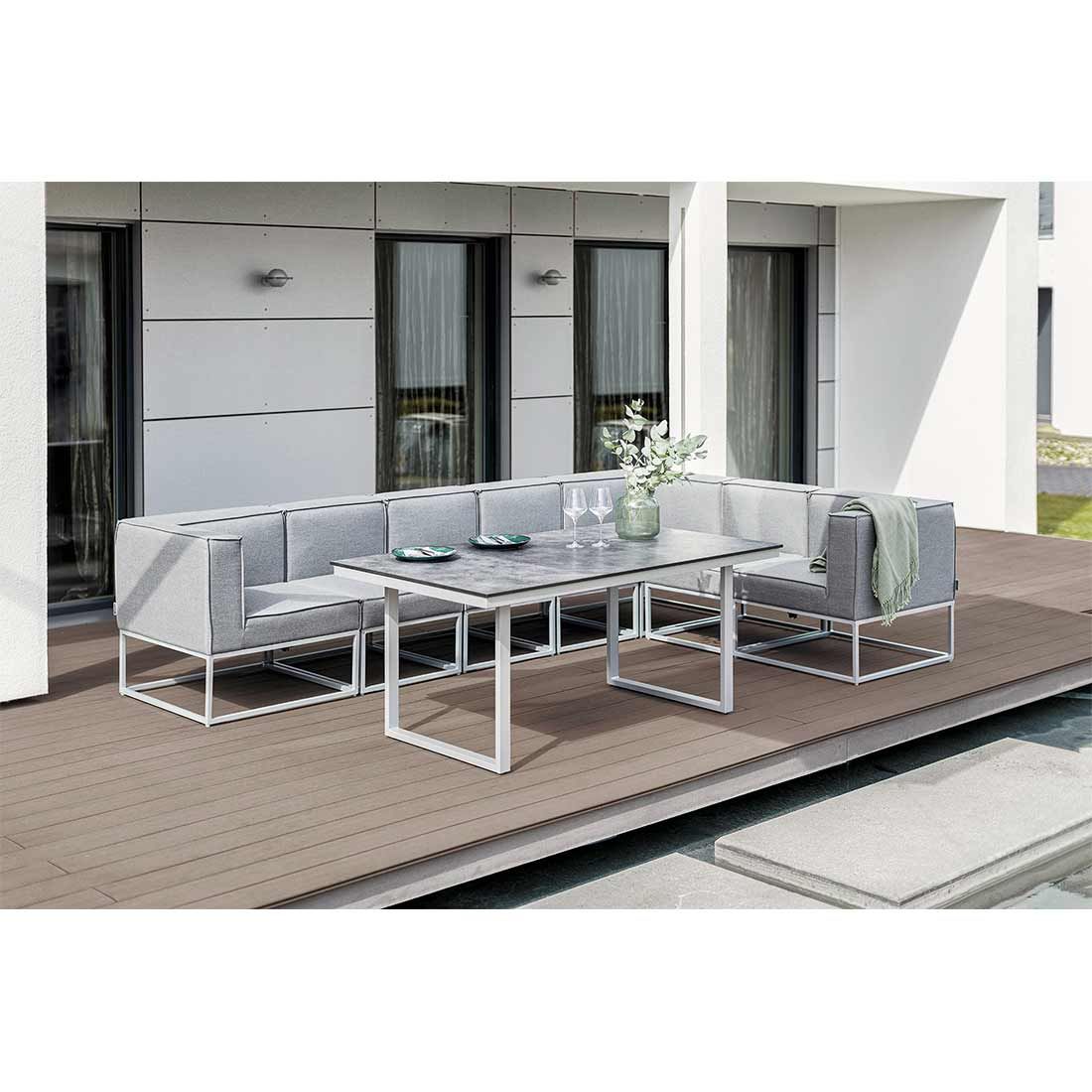 Kettler Skate Gartentisch-Gestell 220x95cm Aluminium
