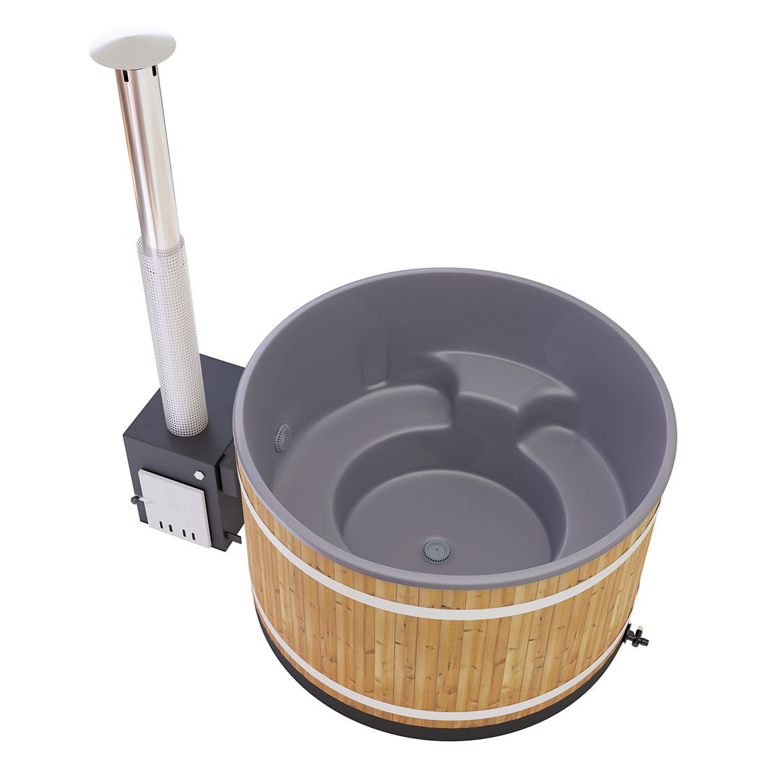 KIRAMI Comfort Steady M Badefass-Set Hot Tub Ø170cm