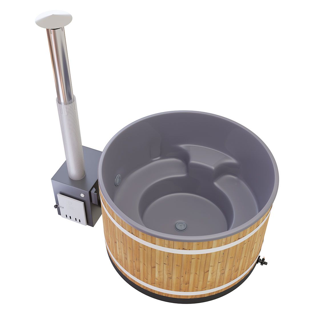 KIRAMI Comfort Steady M Badefass-Set Hot Tub Ø170cm