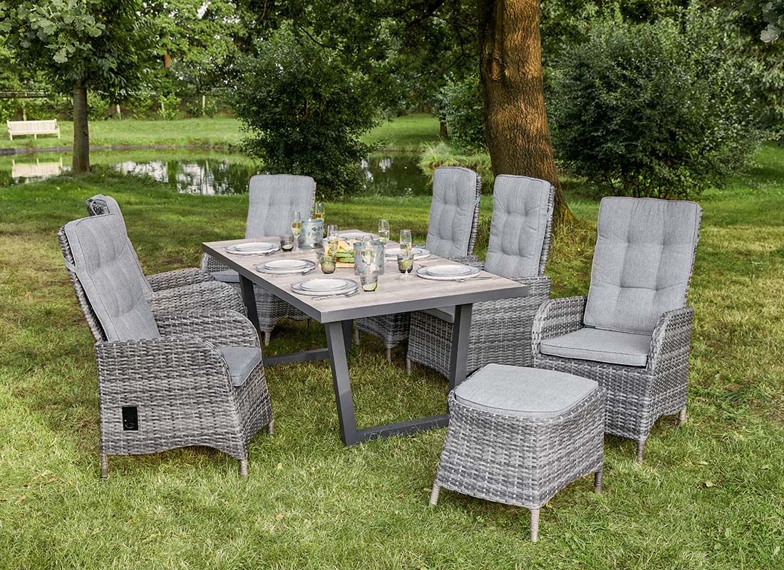 LC Garden Bailado Verstellsessel Geflecht/Polyester