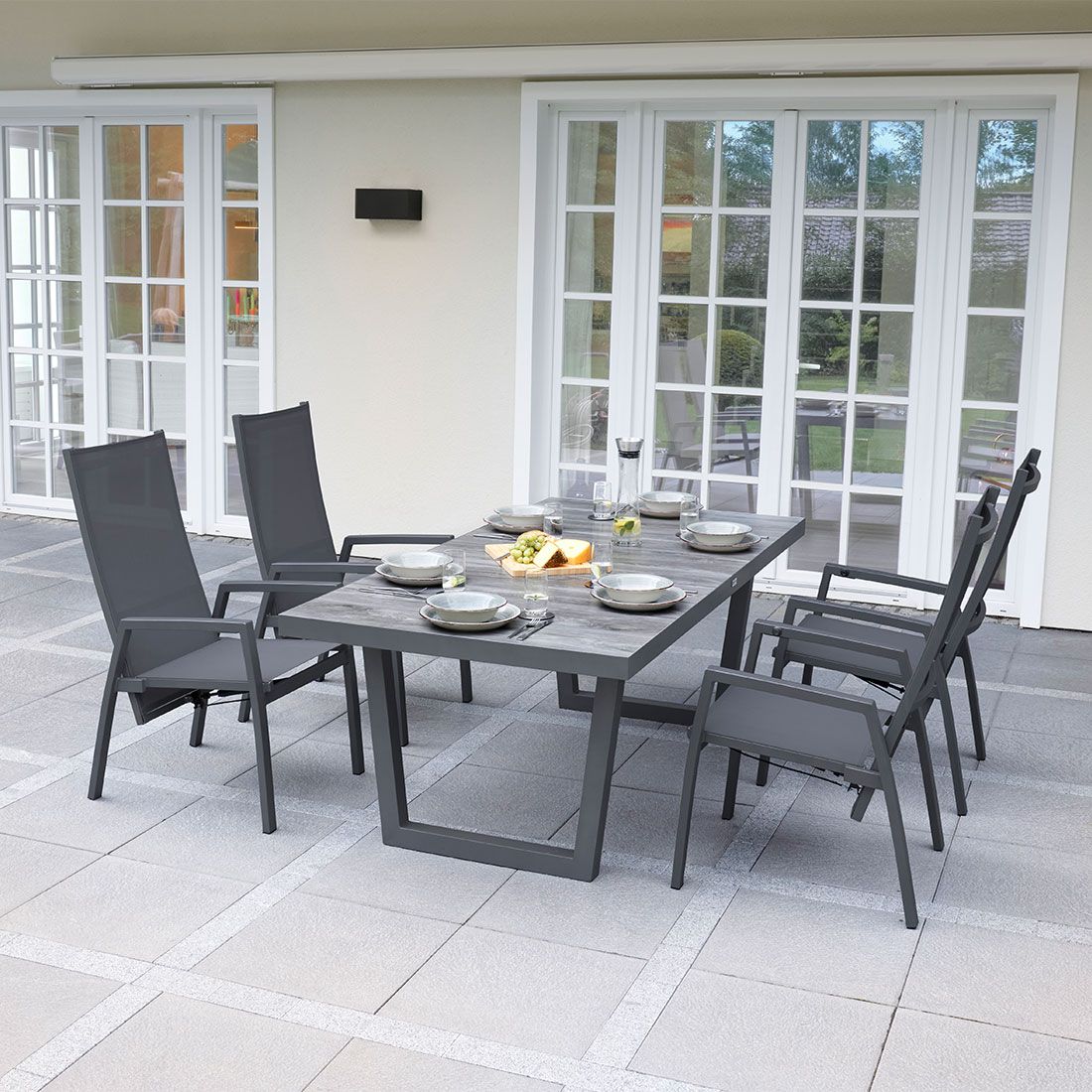 LC Garden Bondino Gartensessel Aluminium/Textilene