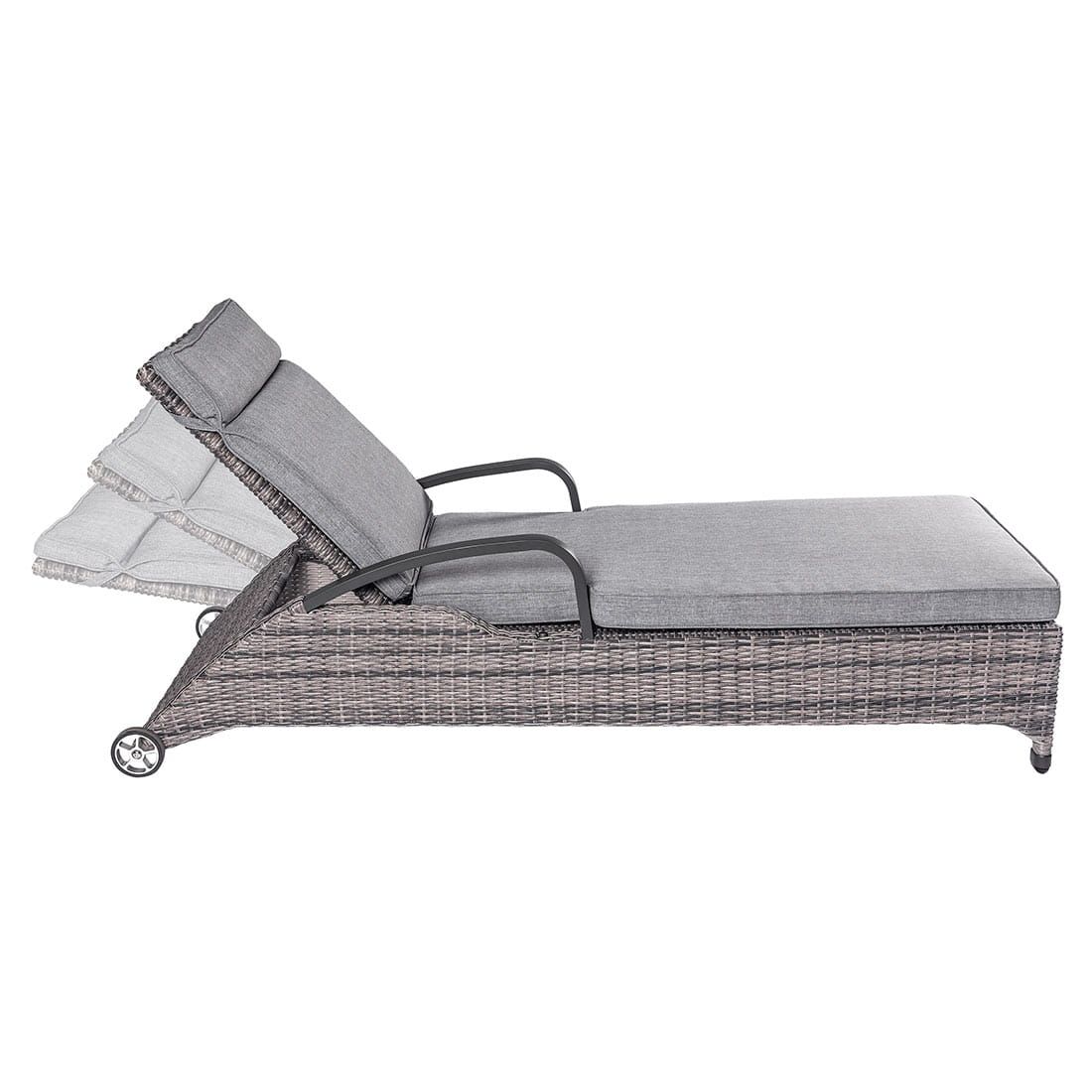 LC Garden Komido Gartenliege Aluminium/Geflecht