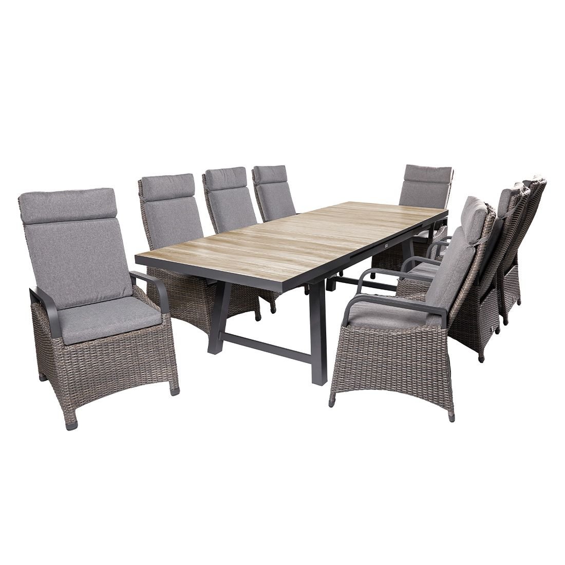 LC Garden Komido Gartensessel Aluminium/Geflecht