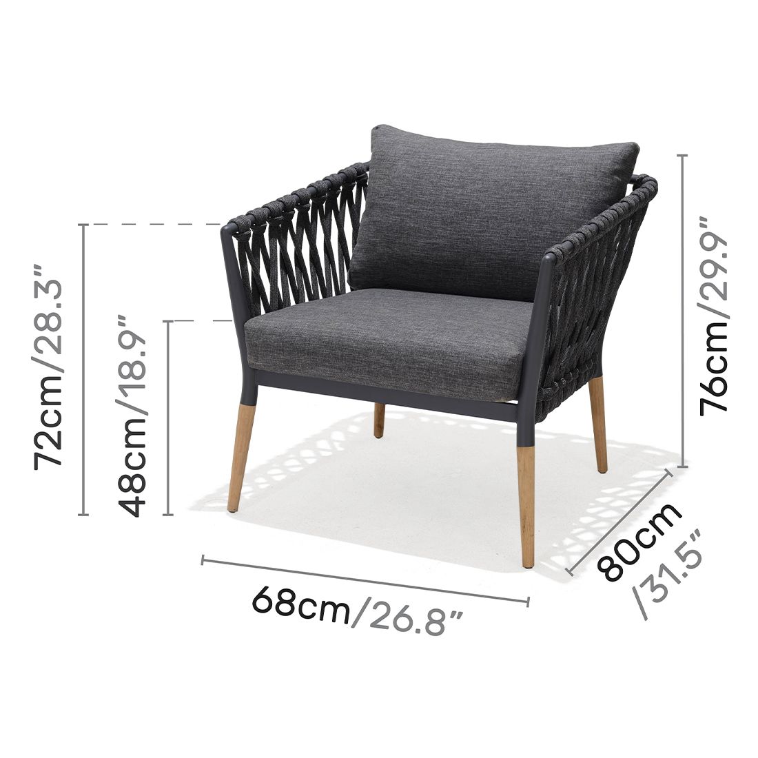LifestyleGarden Ipanema Loungeset Teak/Olefin