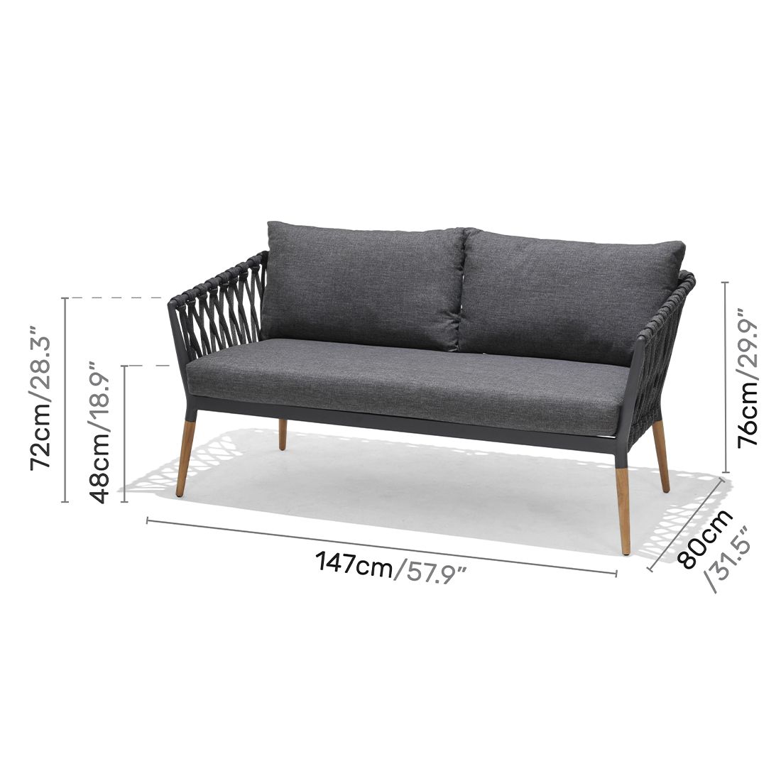 LifestyleGarden Ipanema Loungeset Teak/Olefin
