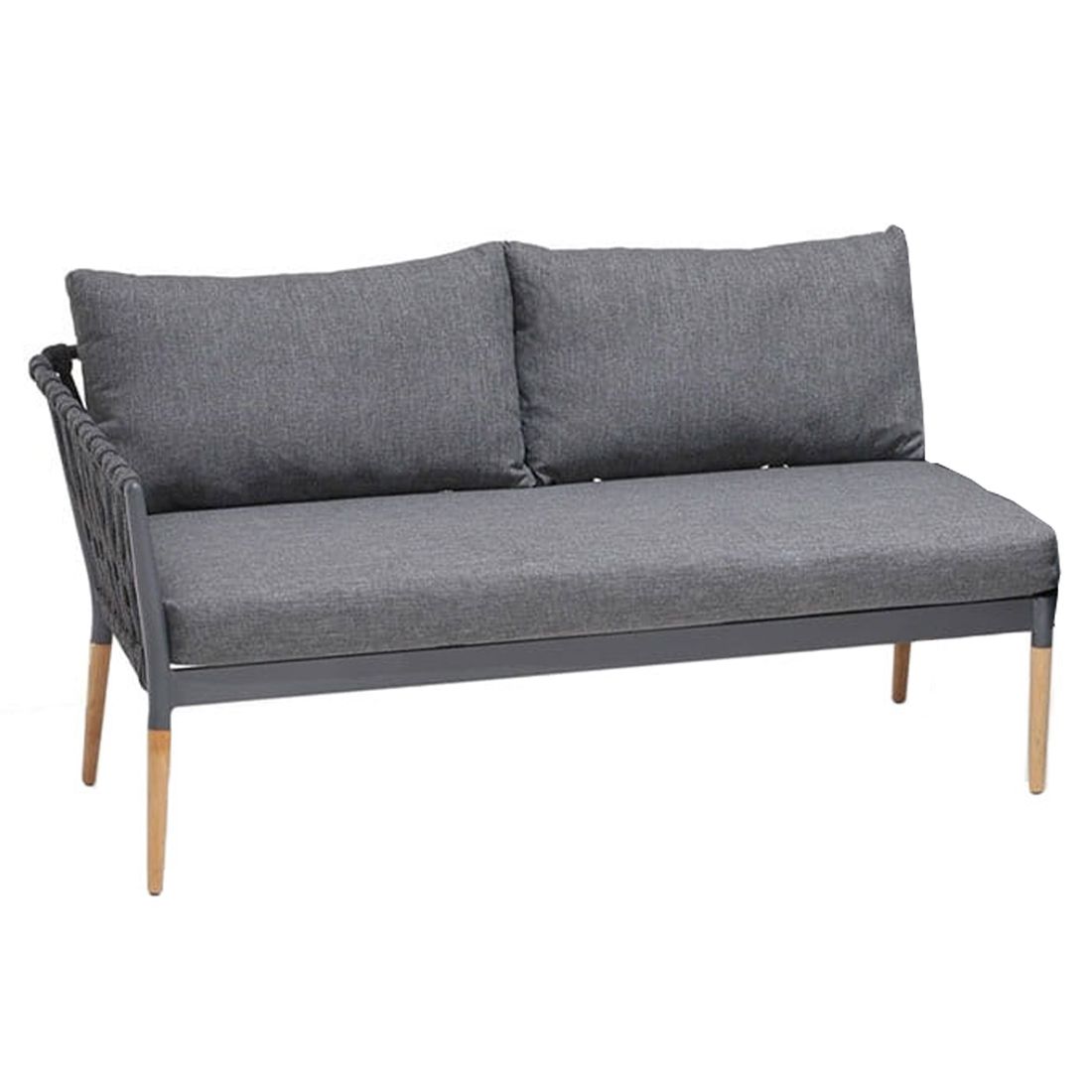 LifestyleGarden Ipanema Ecklounge 2-teilig Teak/Rope/Olefin