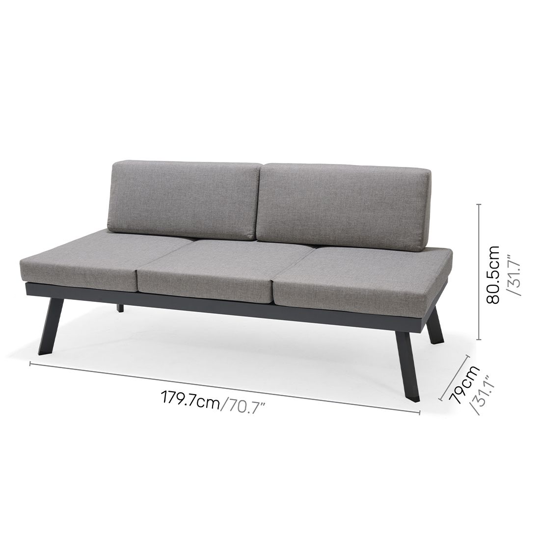 LifestyleGarden Opal Gartensofa Aluminium/Olefin