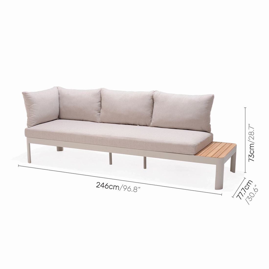 LifestyleGarden Portals Ecklounge Aluminium/Olefin