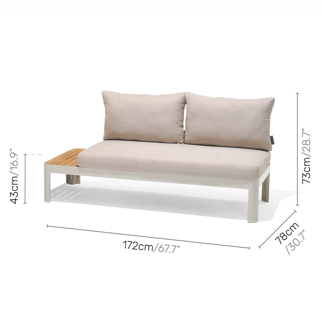 LifestyleGarden Portals Ecklounge Aluminium/Olefin