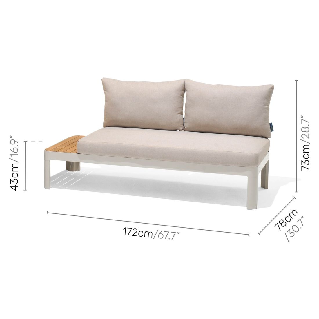 LifestyleGarden Portals Loungeset Aluminium/Olefin