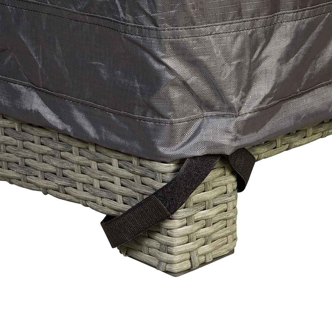 AeroCover Schutzhülle für Ecklounge 235x235x100x70cm Polyester