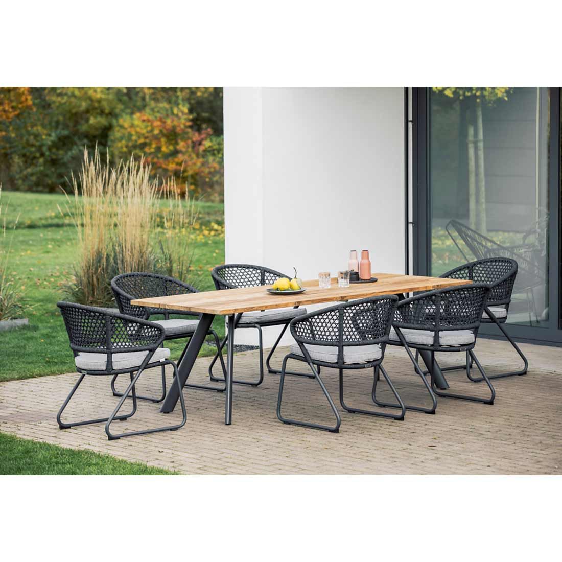 Niehoff Levina Gartensessel Aluminium/Rope/Olefin