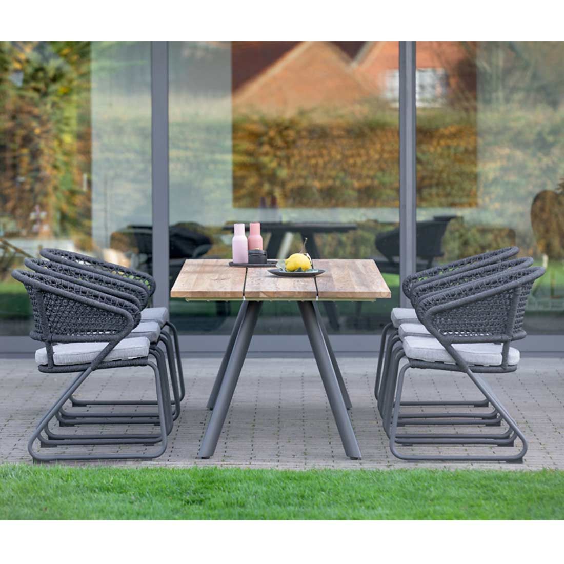 Niehoff Levina Gartenmöbelset 7-tlg. mit Tisch 200x95cm
