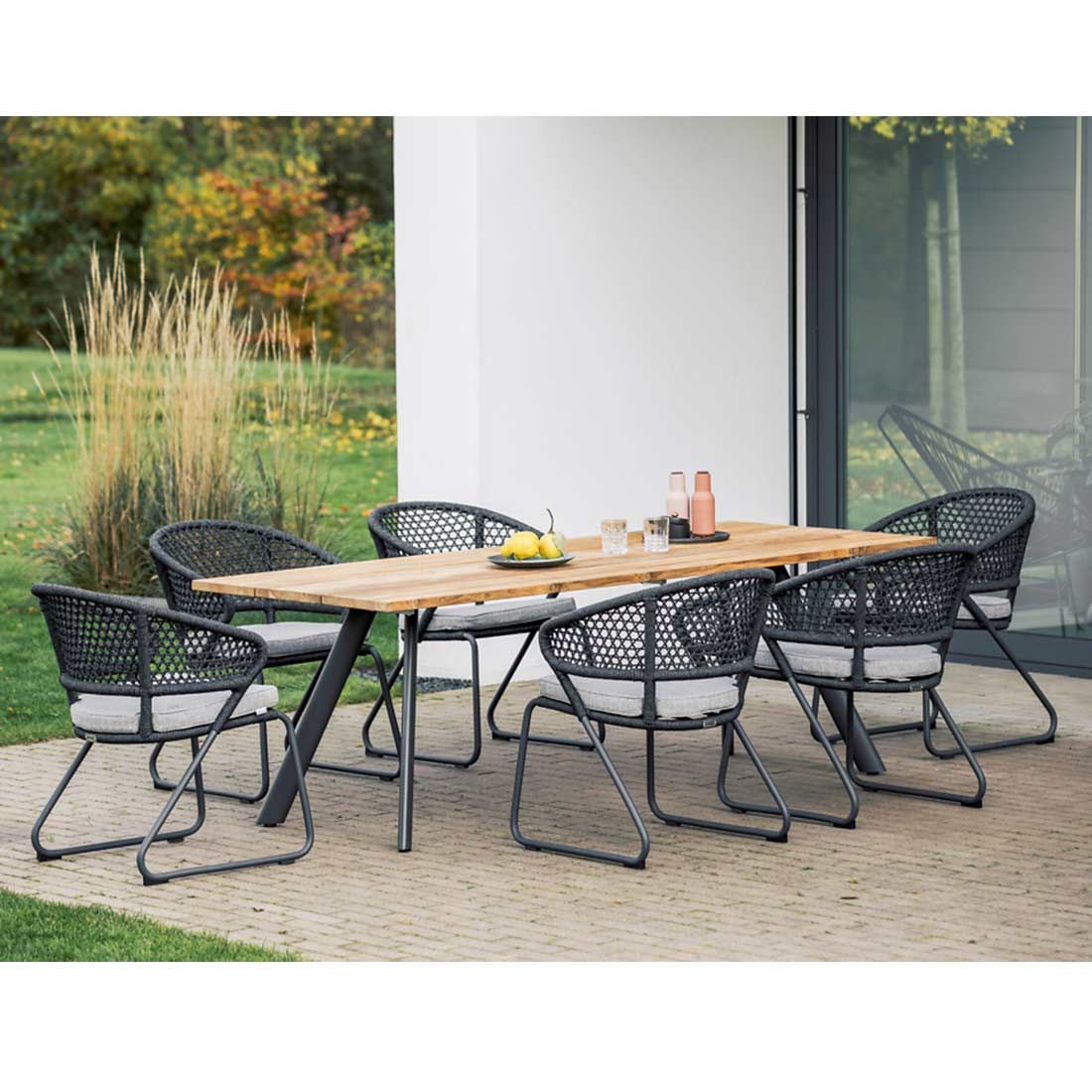 Niehoff Levina Gartenmöbelset 7-tlg. mit Tisch 200x95cm