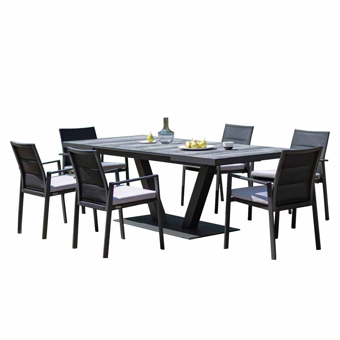 Niehoff Nancer Gartenmöbelset 7-tlg. + Tisch 180/240x100cm