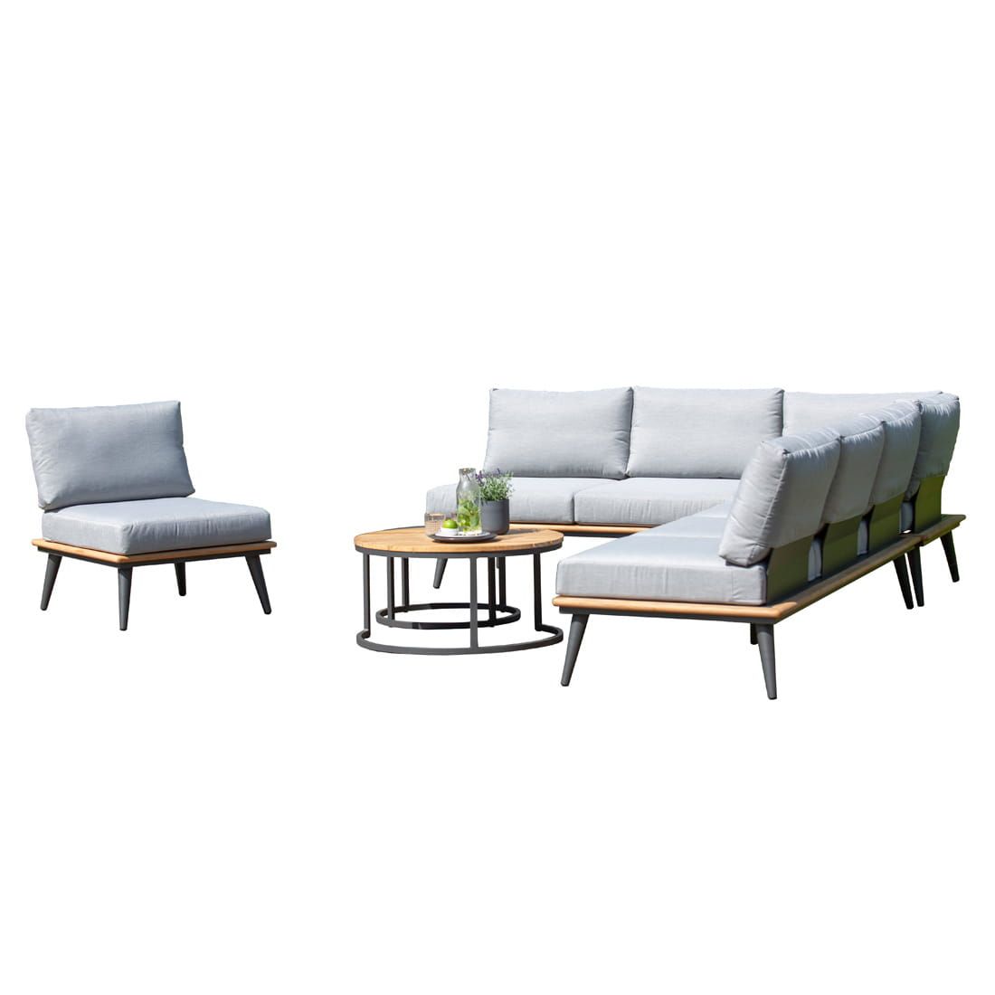 Niehoff Serra Ecklounge 6-tlg. Aluminium/Canvas