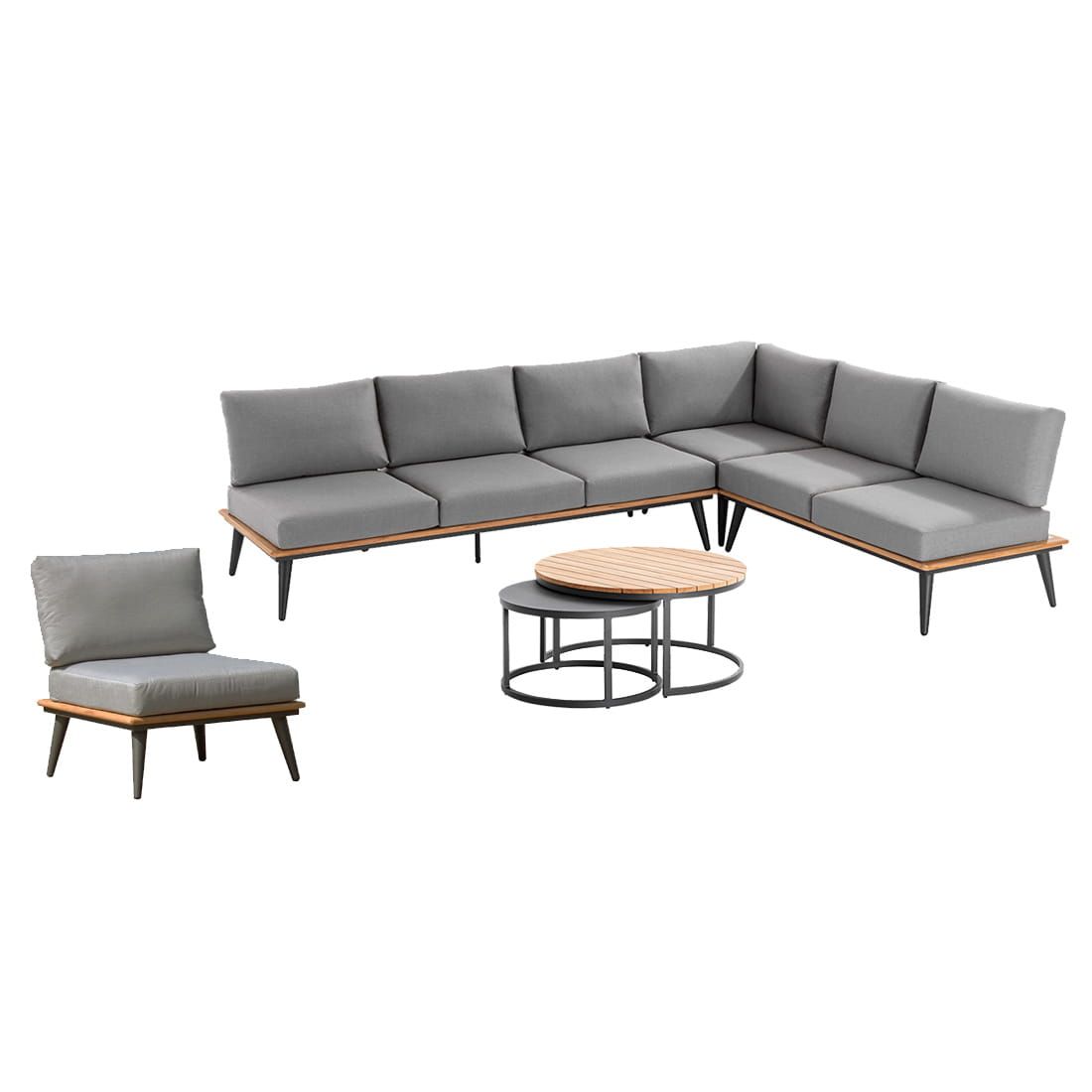 Niehoff Serra Ecklounge 6-tlg. Aluminium/Canvas