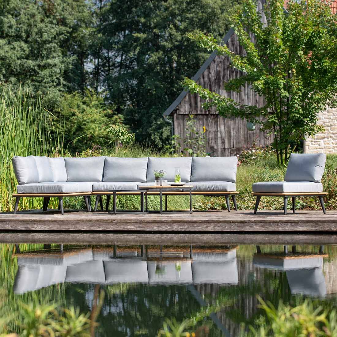 Niehoff Serra Ecklounge 6-tlg. Aluminium/Canvas