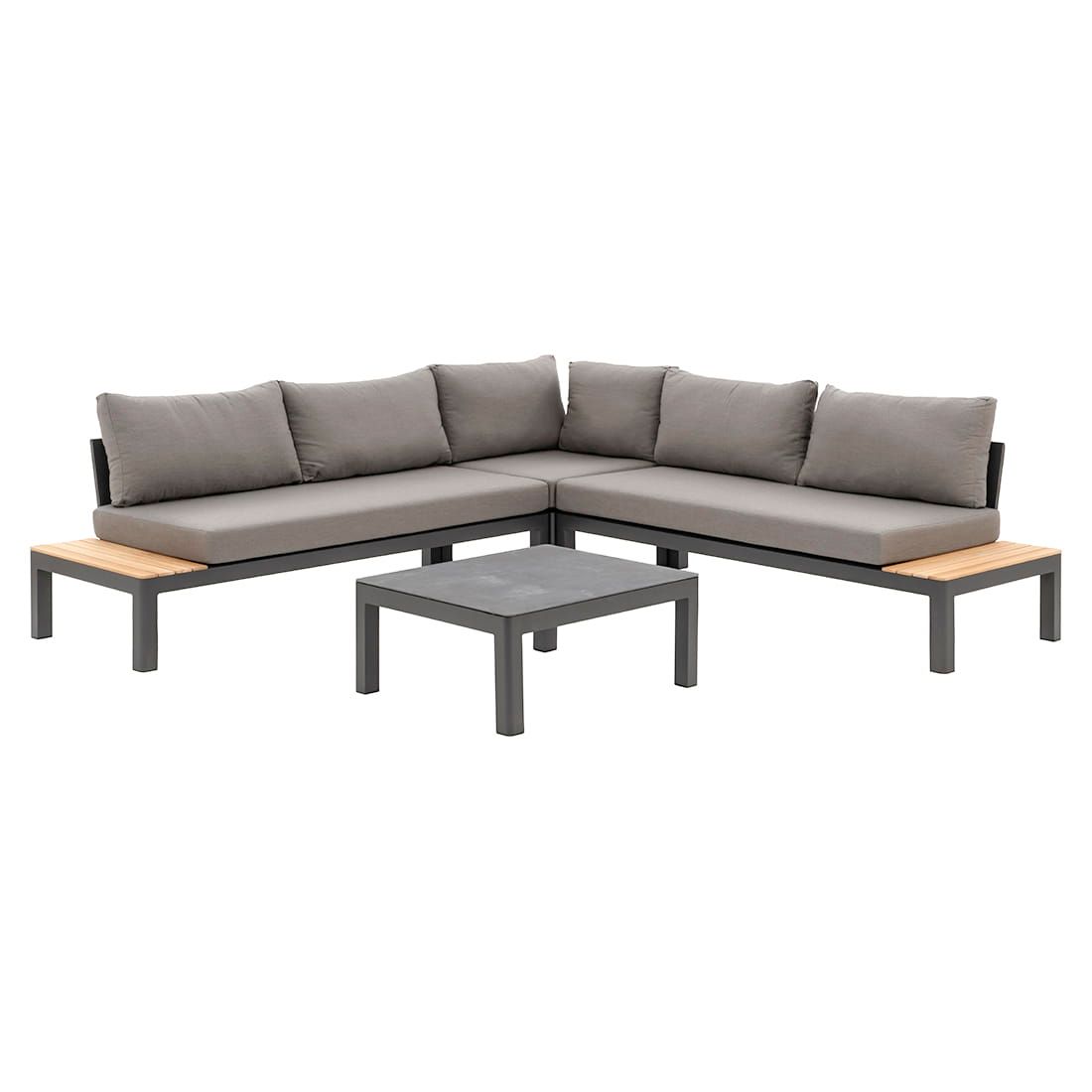 OUTLIV. Ben Ecklounge 4-tlg. Aluminium/Sunbrella