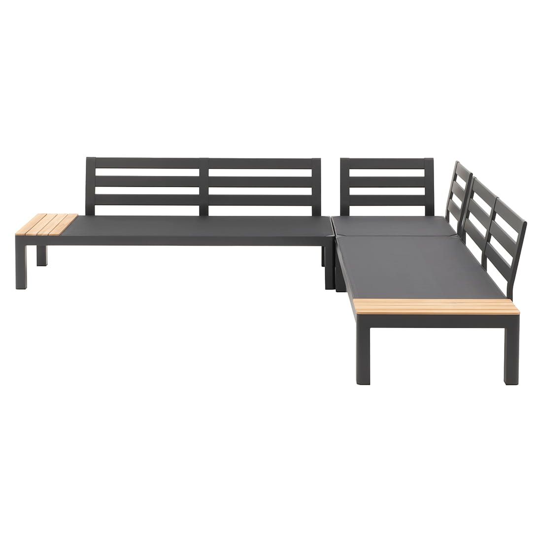 OUTLIV. Ben Ecklounge 4-tlg. Aluminium/Sunbrella