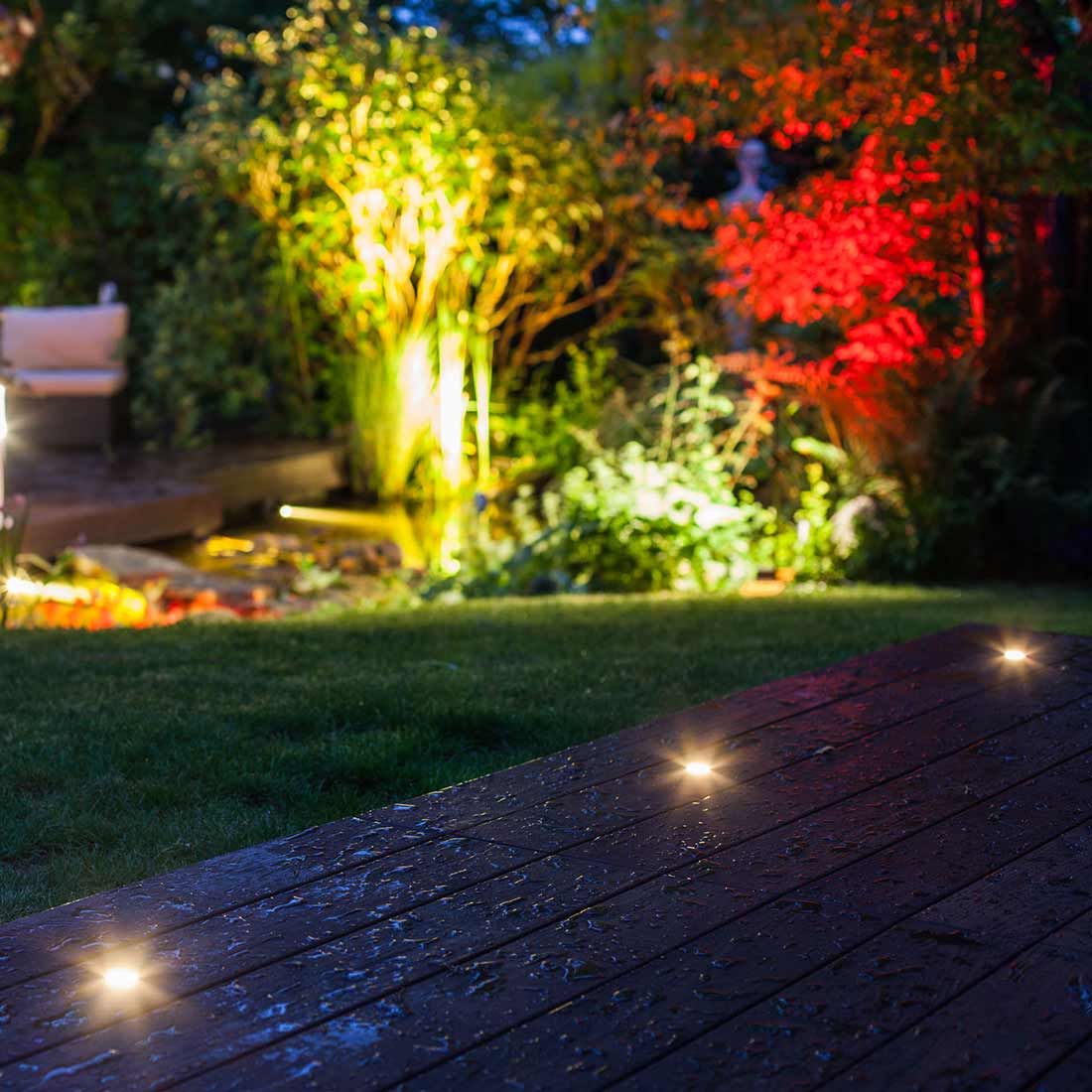 OUTLIV. Smart Light Starter-Set "Wifi 5RGB Bodeneinbauspots"
