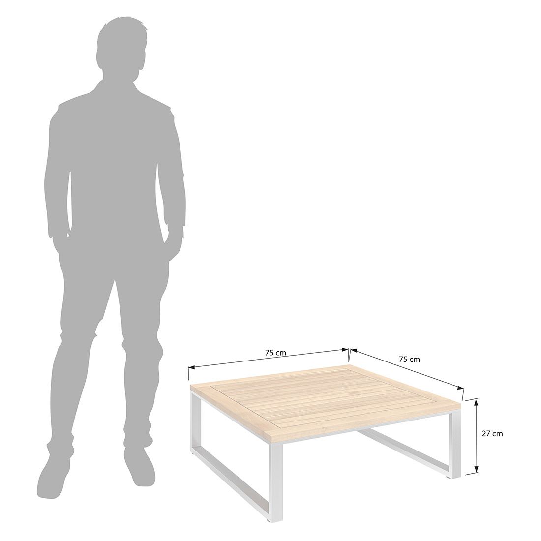 OUTLIV. Capri Loungetisch 75x75cm
