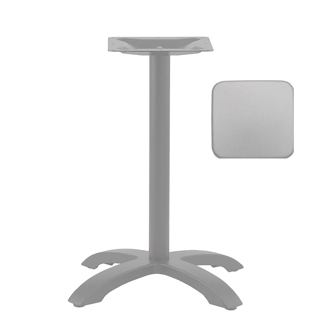 OUTLIV. Compactline Gartentisch 80x80cm Aluminium/HPL